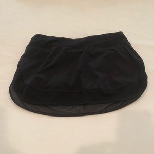 Lululemon Black Tennis Skirt